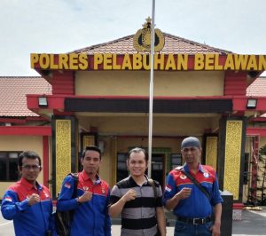 Kantor Polres Pelabuhan Belawan di jalan Raya Pelabuhan Belawan, Kel. Bagan Deli, Kec. Medan Kota Belawan, Kota Medan, Provinsi Sumatera Utara.